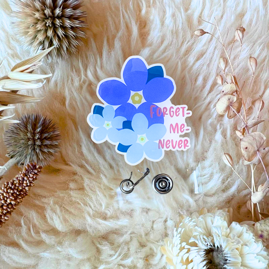 Forget-Me-Never—Baby Loss Remembrance (badge reel)