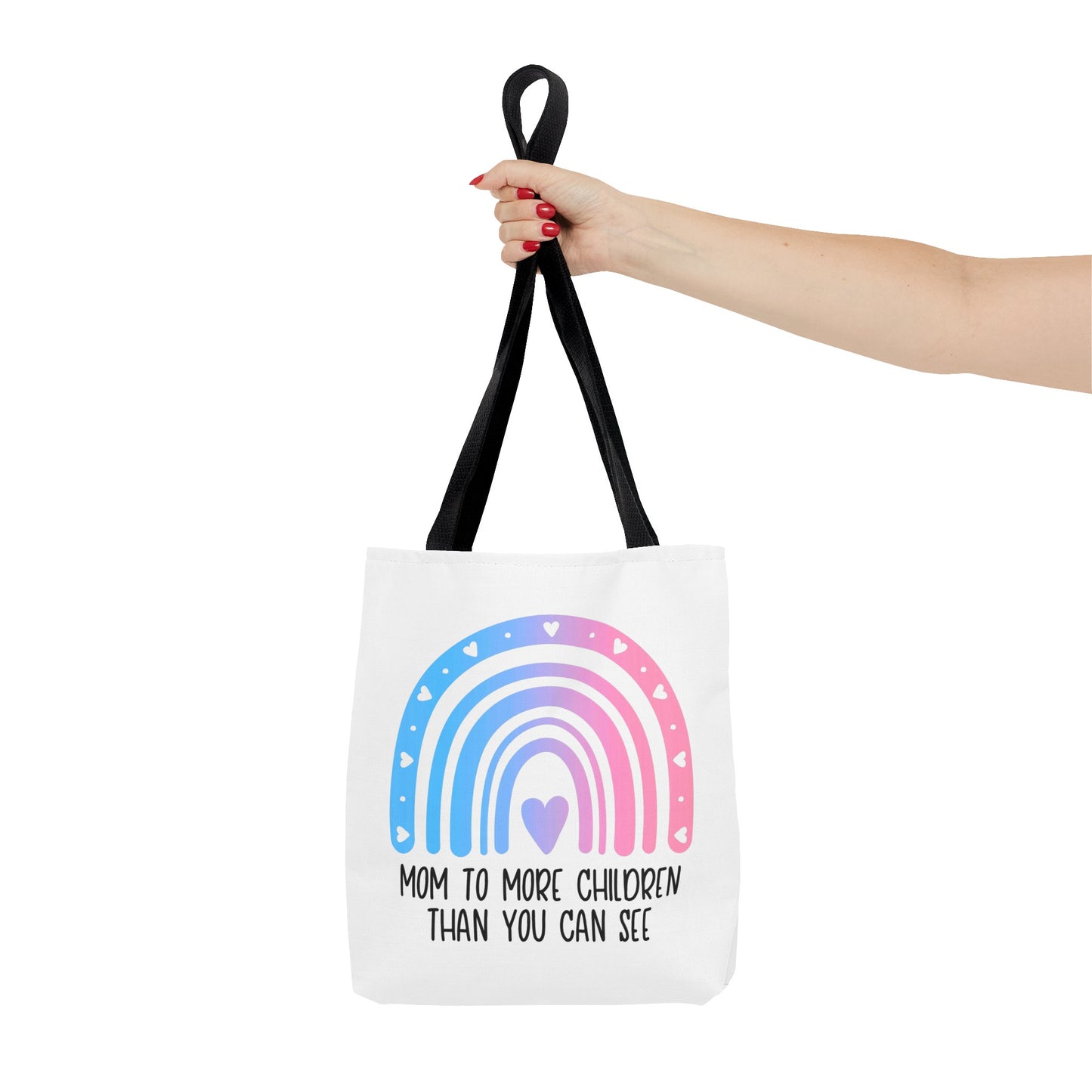 Mom/Dad to more children than you can see—Baby Loss Awareness and Remembrance (poly tote bag)