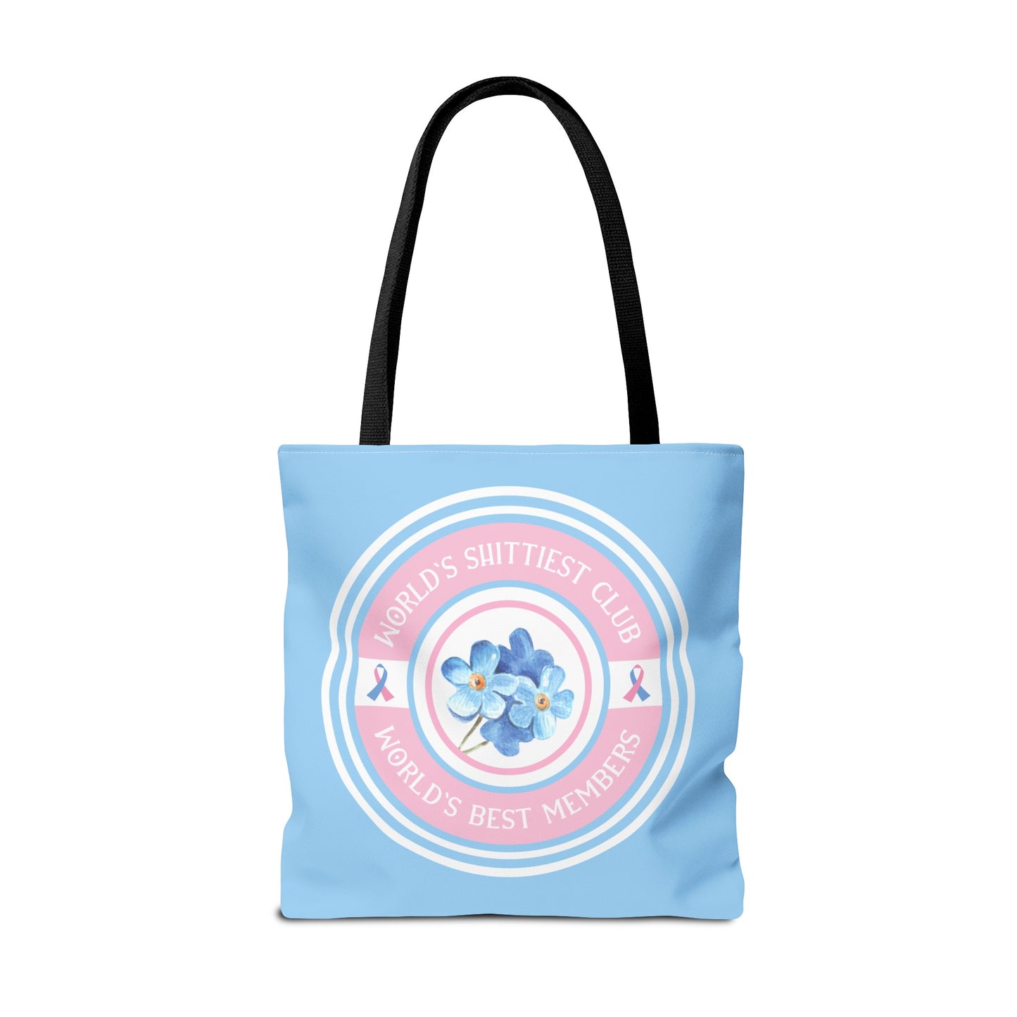 World's Shittiest Club; World's Best Members—Grief Community (poly tote bag)