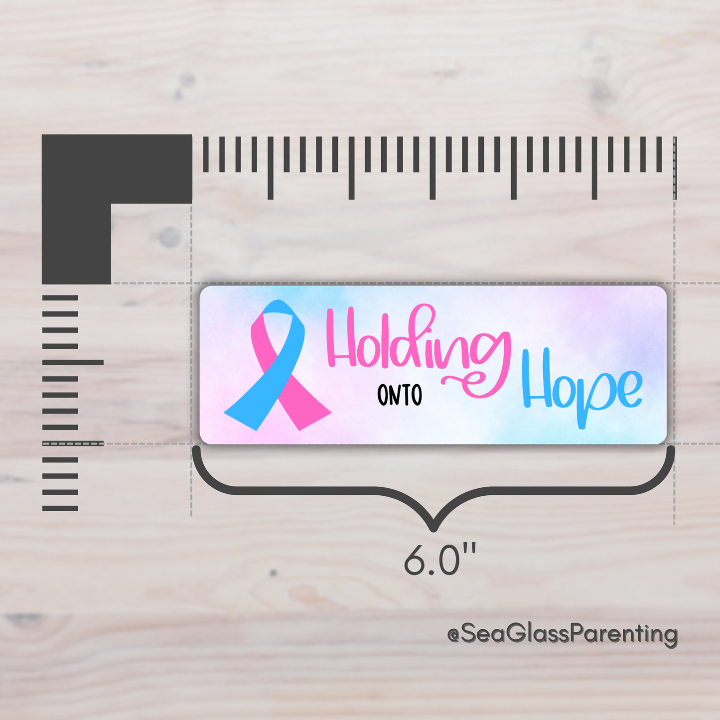 Holding onto Hope bookmark—Pregnancy after Loss (laminated bookmark)