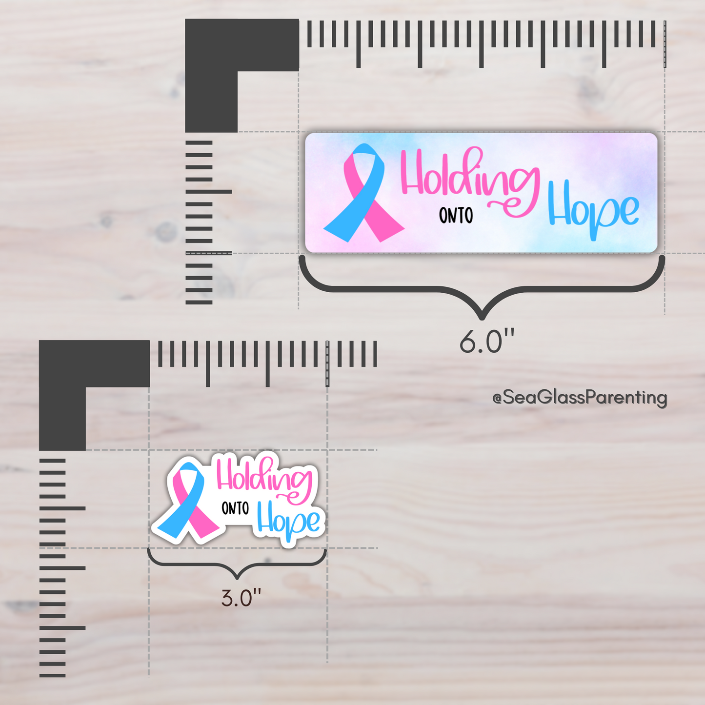 Holding onto Hope bookmark—Pregnancy after Loss (laminated bookmark)