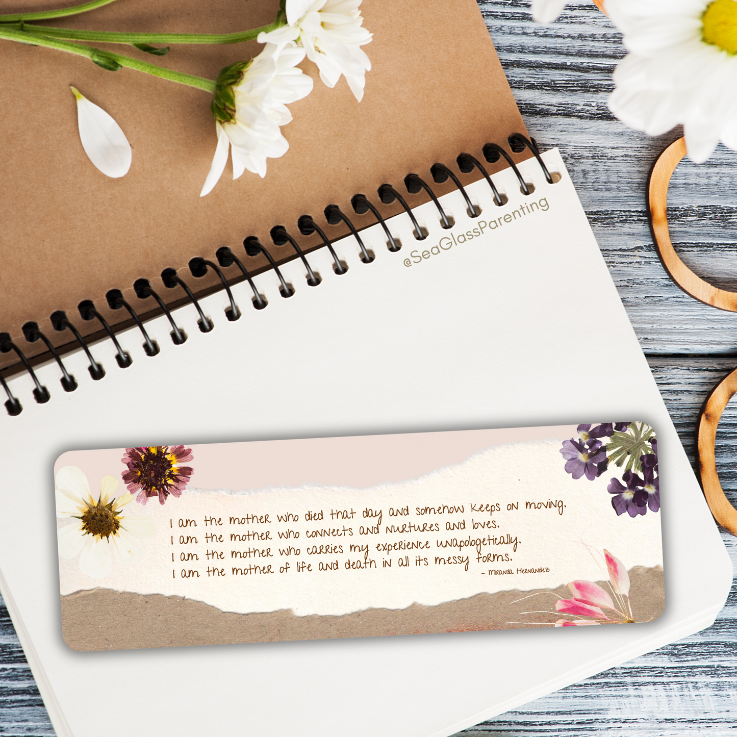 I am the mother of life and death—Life after Pregnancy Loss (laminated bookmark)