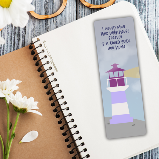 I would Man this Lighthouse Forever if it Could Guide You Home—Baby Loss Remembrance (laminated bookmark)