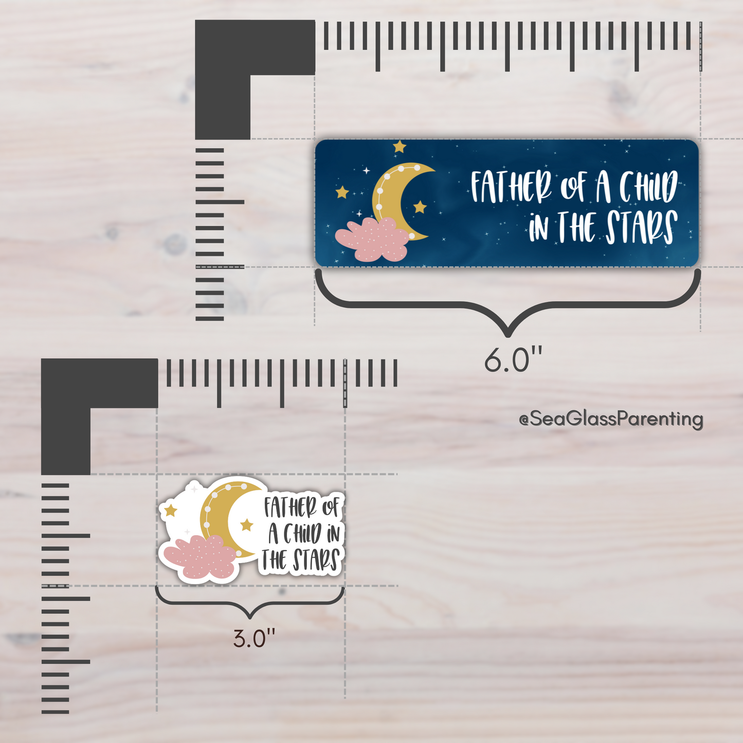 Mother/Father of a child in the stars—Baby Loss Awareness and Remembrance (laminated bookmark)