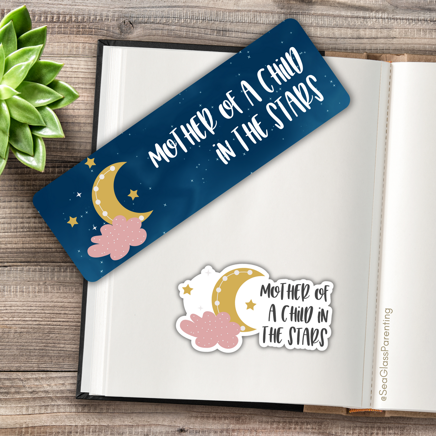 Mother/Father of a child in the stars—Baby Loss Awareness and Remembrance (laminated bookmark)