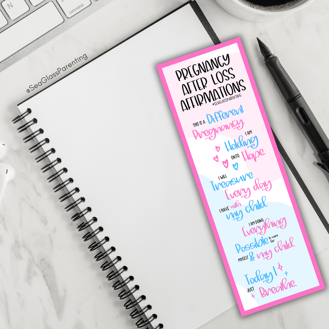 Pregnancy after Loss Affirmations (Bulk Order)—Pregnancy and Parenting after Loss (non-laminated bookmark)
