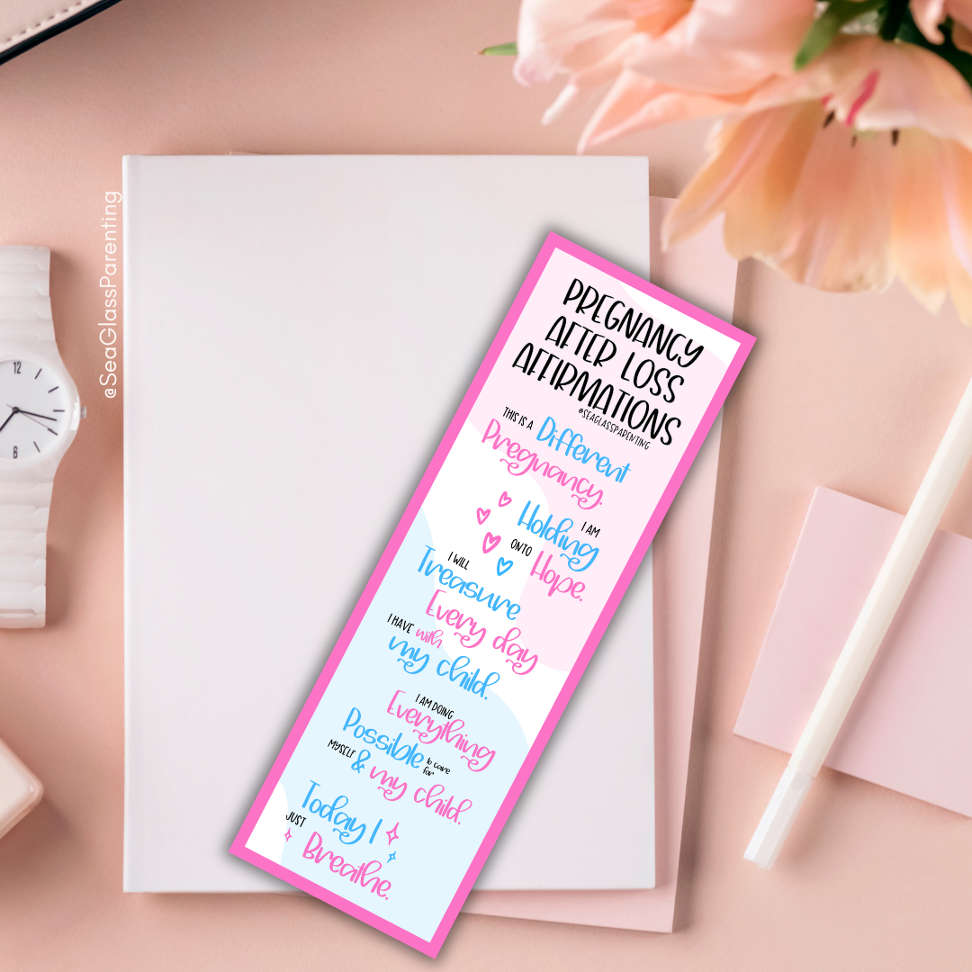 Pregnancy after Loss Affirmations (Bulk Order)—Pregnancy and Parenting after Loss (non-laminated bookmark)