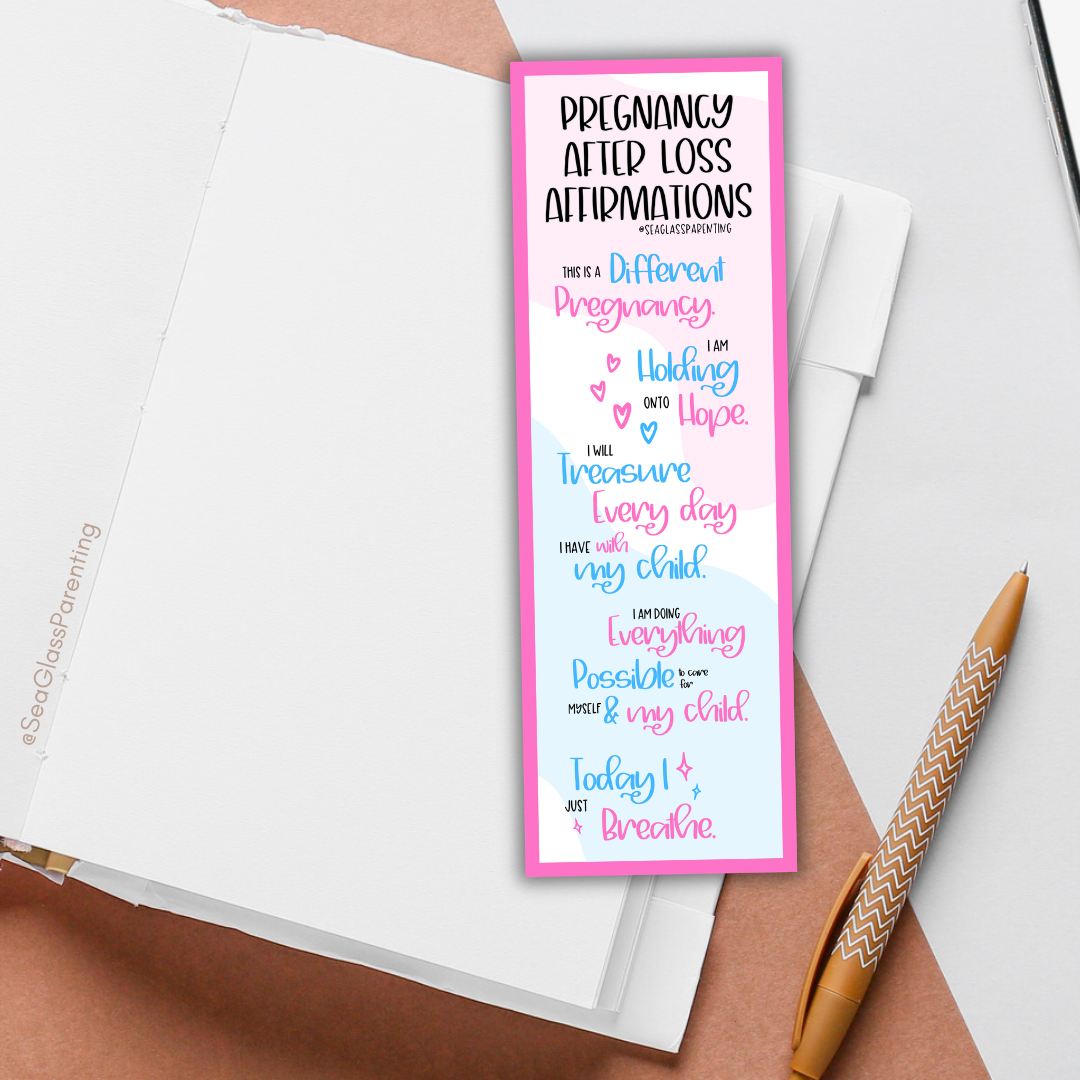 Pregnancy after Loss Affirmations (Bulk Order)—Pregnancy and Parenting after Loss (non-laminated bookmark)