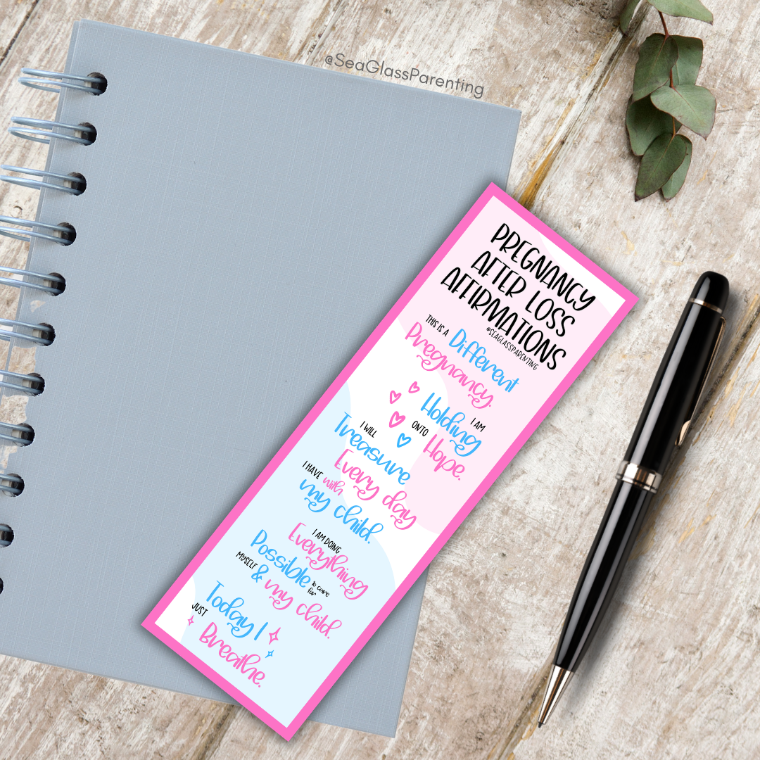 Pregnancy after Loss Affirmations (Bulk Order)—Pregnancy and Parenting after Loss (non-laminated bookmark)
