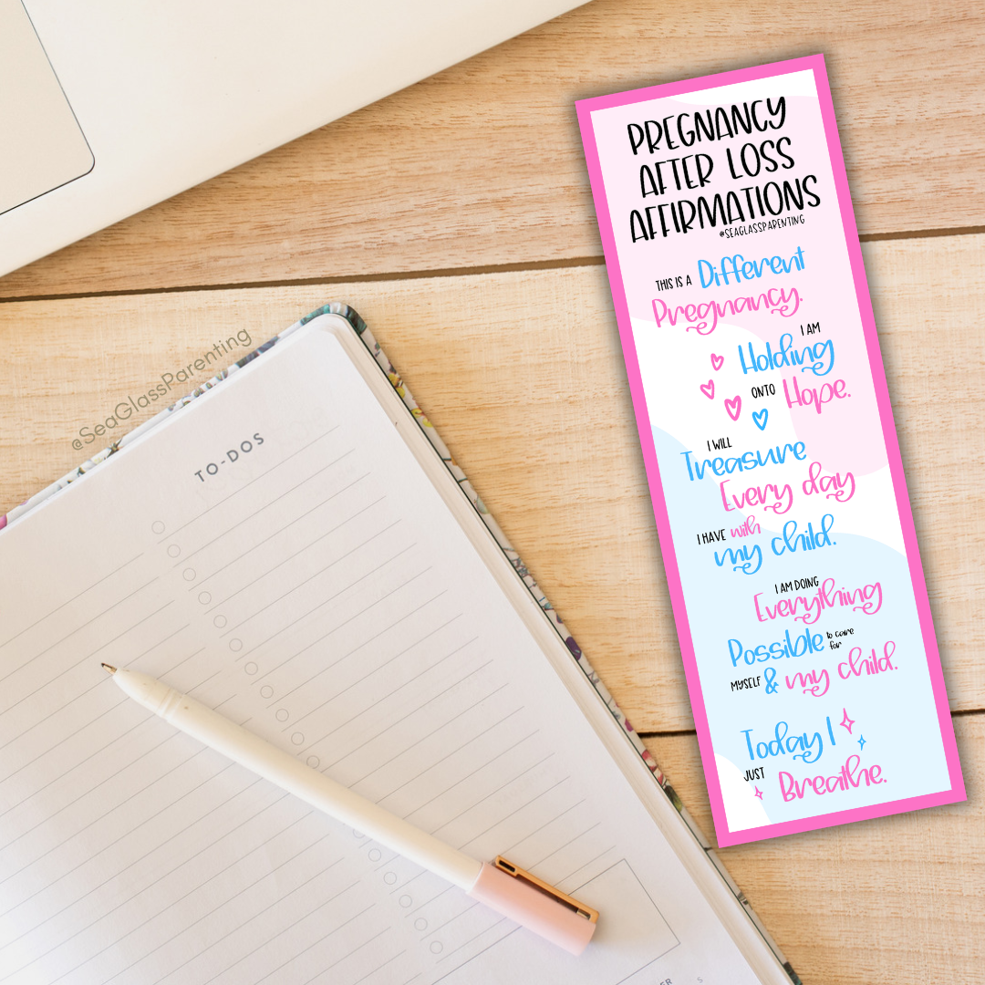 Pregnancy after Loss Affirmations (Bulk Order)—Pregnancy and Parenting after Loss (non-laminated bookmark)