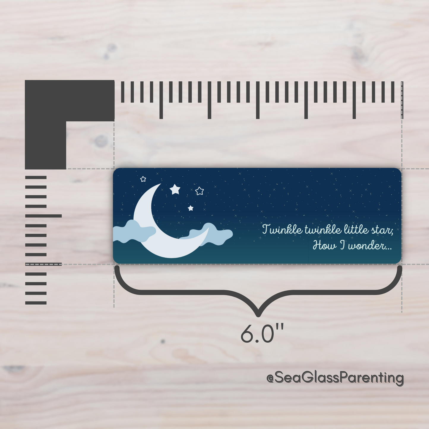 Twinkle twinkle little star, How I wonder so many things about you—Baby Loss Remembrance (laminated bookmark)