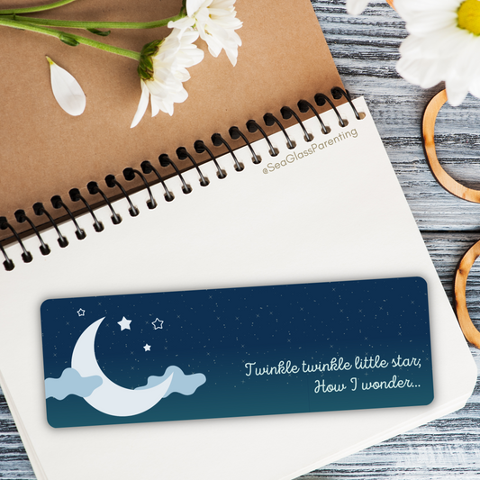 Twinkle twinkle little star, How I wonder so many things about you—Baby Loss Remembrance (laminated bookmark)