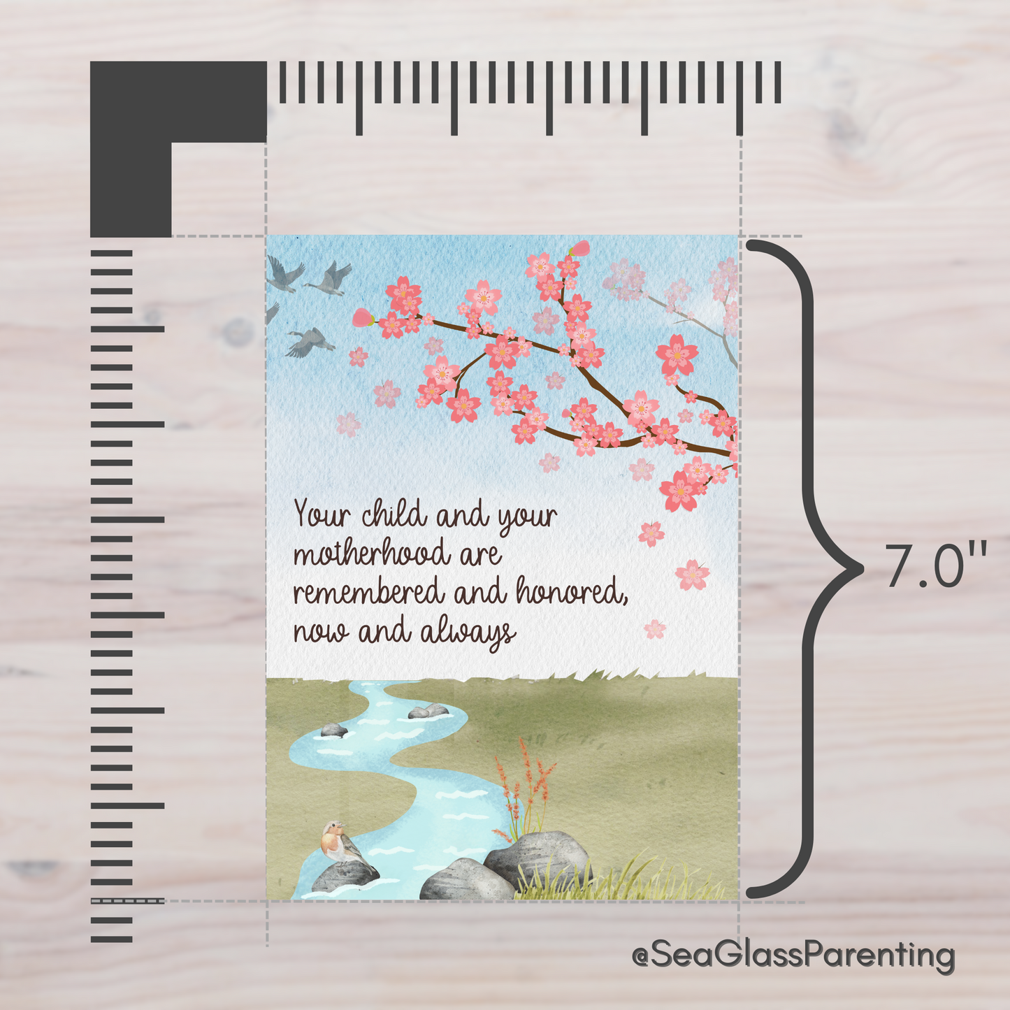 Cherry Blossoms Motherhood/Fatherhood is Forever—I'm a Bereaved Parent (gift set)