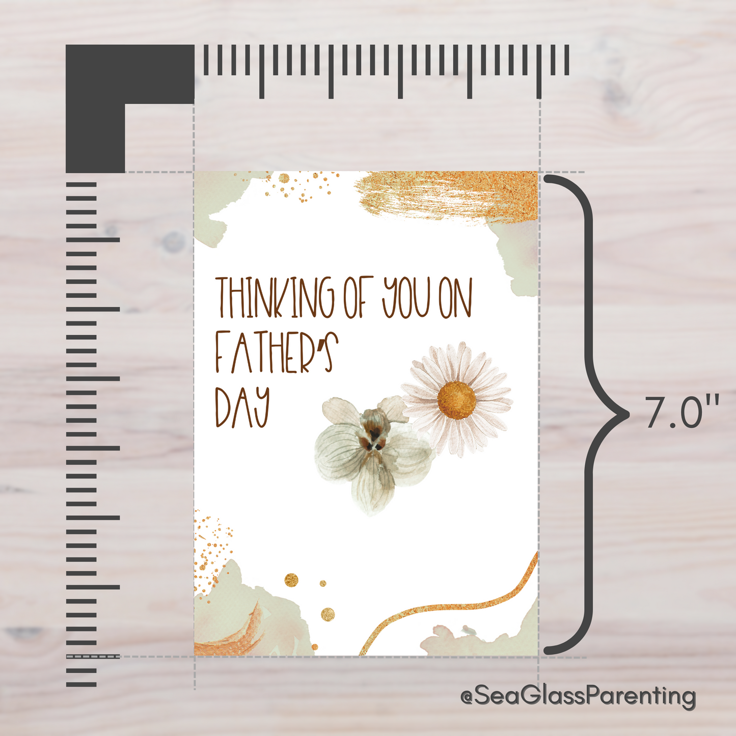 Gold Florals Motherhood/Fatherhood is Forever—Mother's Day/Father's Day (gift set)