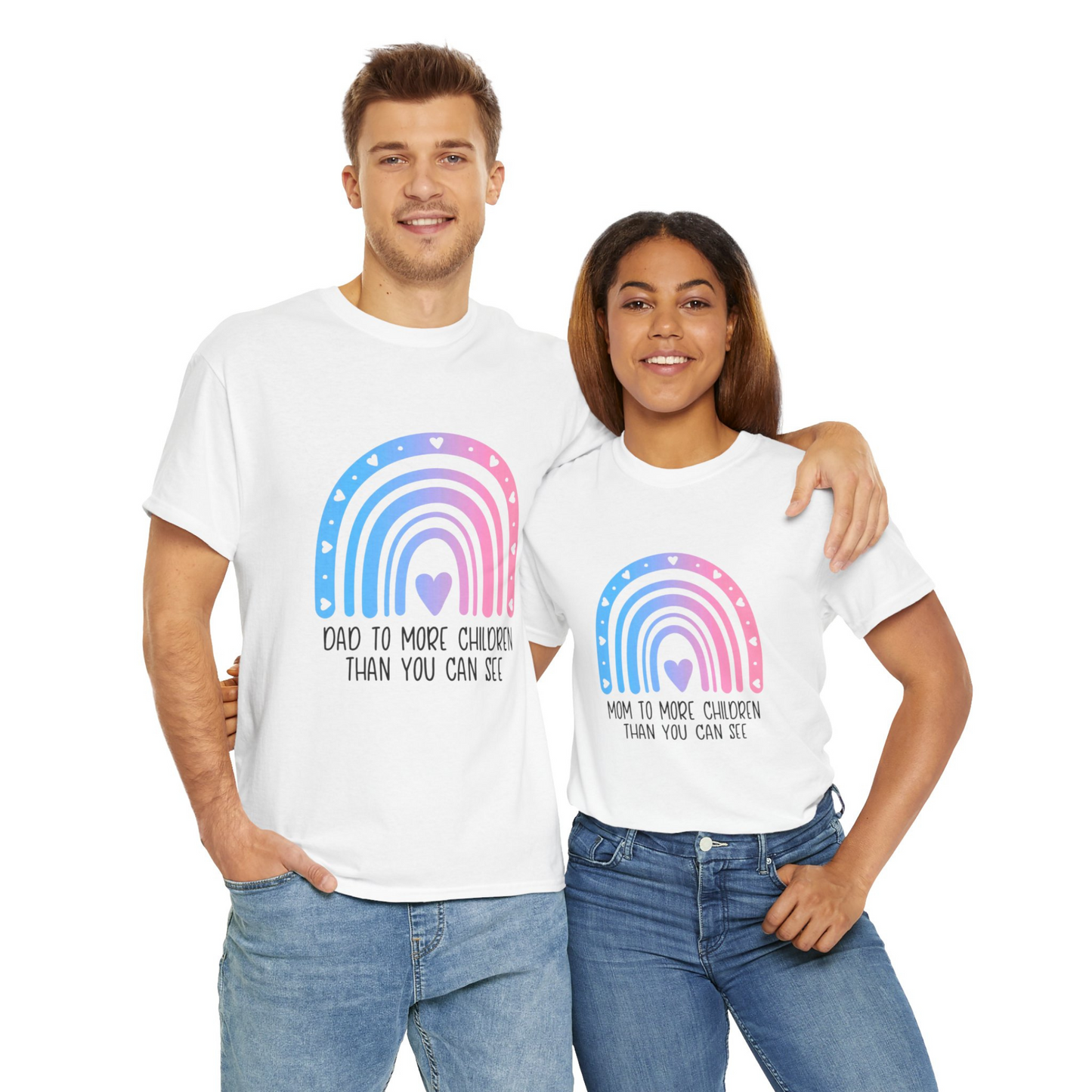 Mom/Dad to more children than you can see—Baby Loss Awareness and Remembrance (unisex T-shirt)