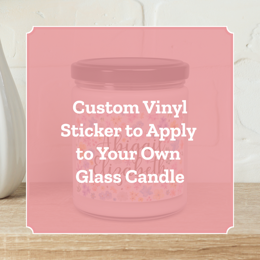 Vinyl Candle Sticker to Apply to Your Own Candle—Baby Loss Remembrance (vinyl sticker)