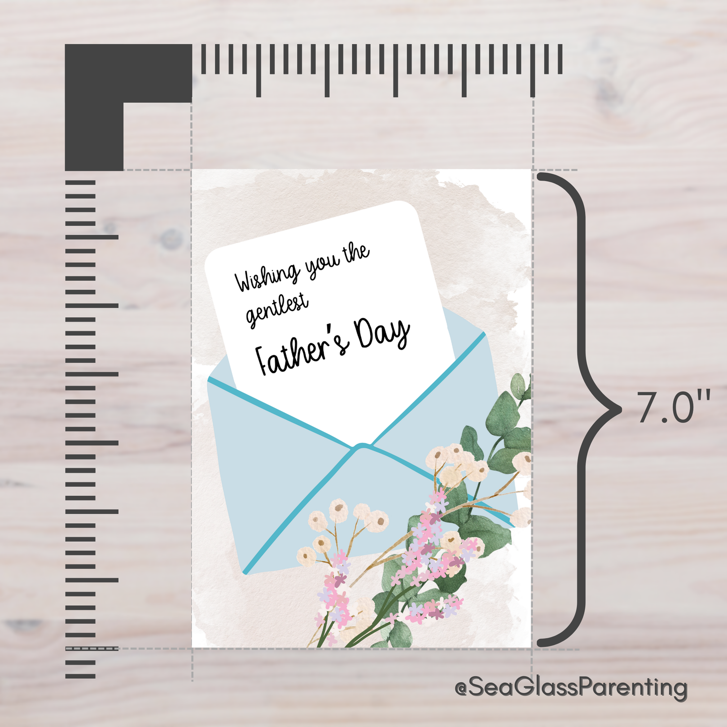 Floral Bouquet Wishing you the Gentlest Mother's Day/Father's Day—Baby Loss Remembrance (greeting card)