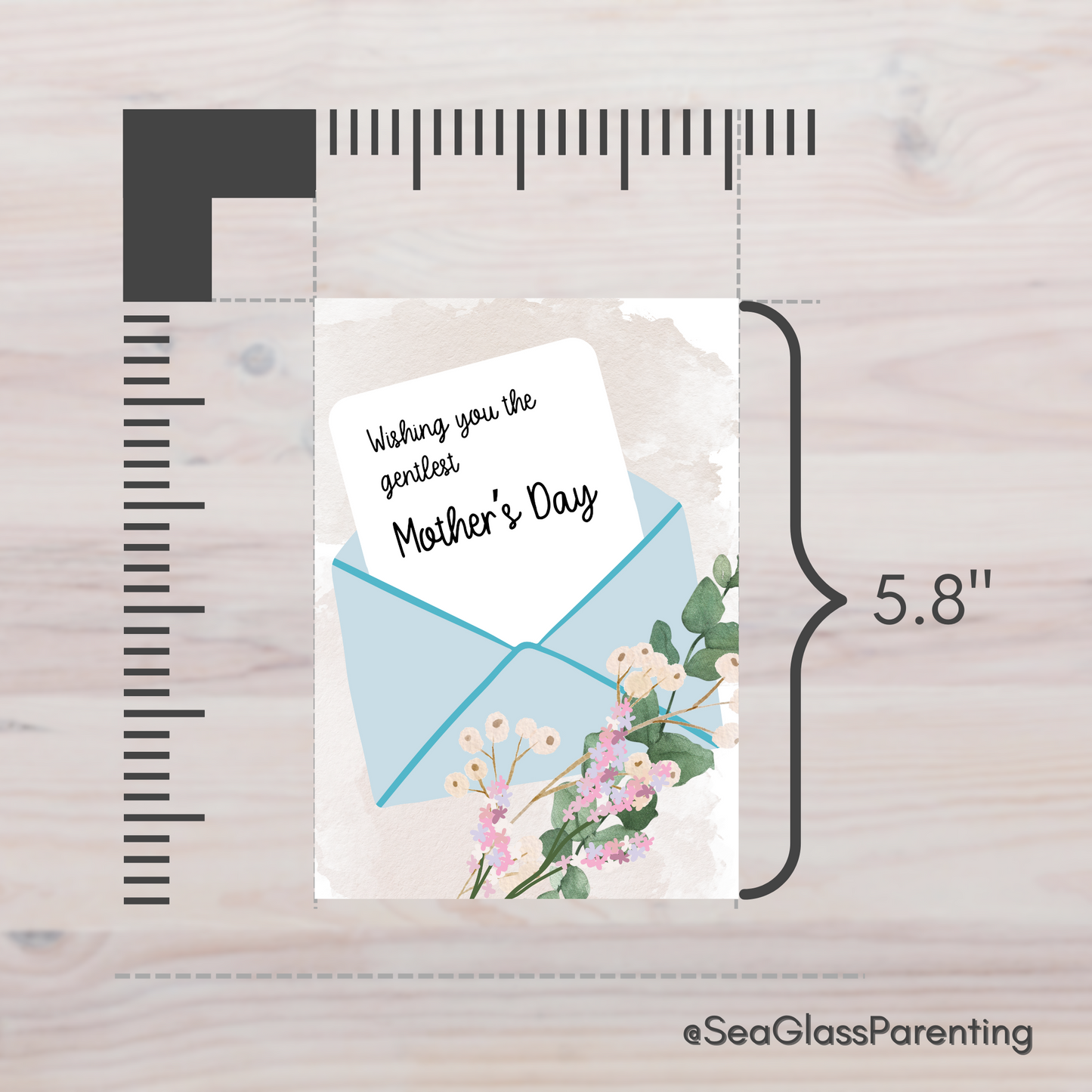 Floral Bouquet Wishing you the Gentlest Mother's Day/Father's Day—Baby Loss Remembrance (greeting card)