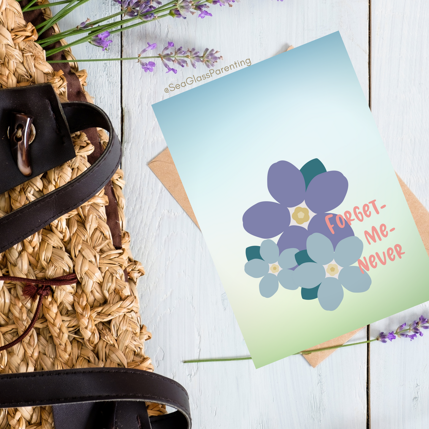 Forget me Never—Baby loss sympathy & remembrance (greeting card)