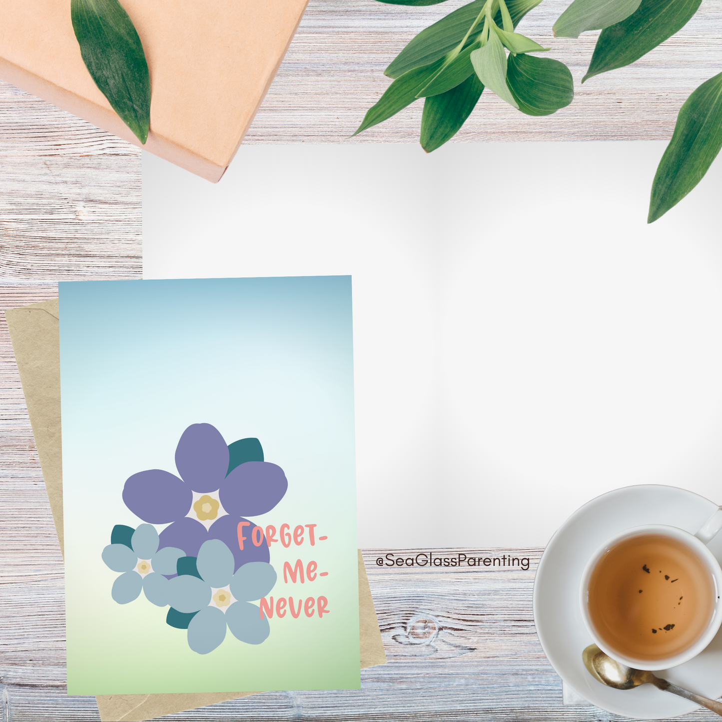 Forget me Never—Baby loss sympathy & remembrance (greeting card)