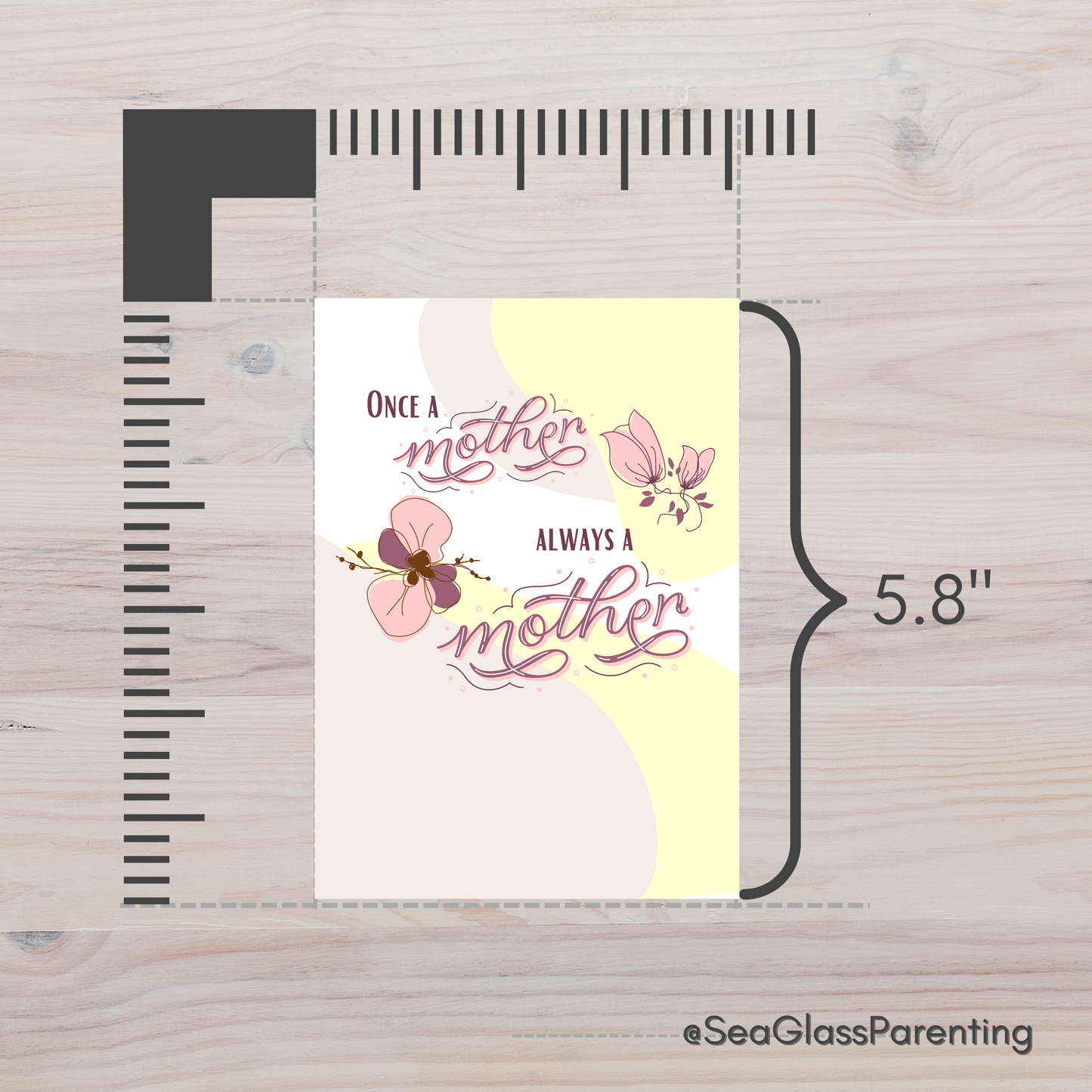 Once a Mother, Always a Mother (Blank inside)—Mothers Day (greeting card)