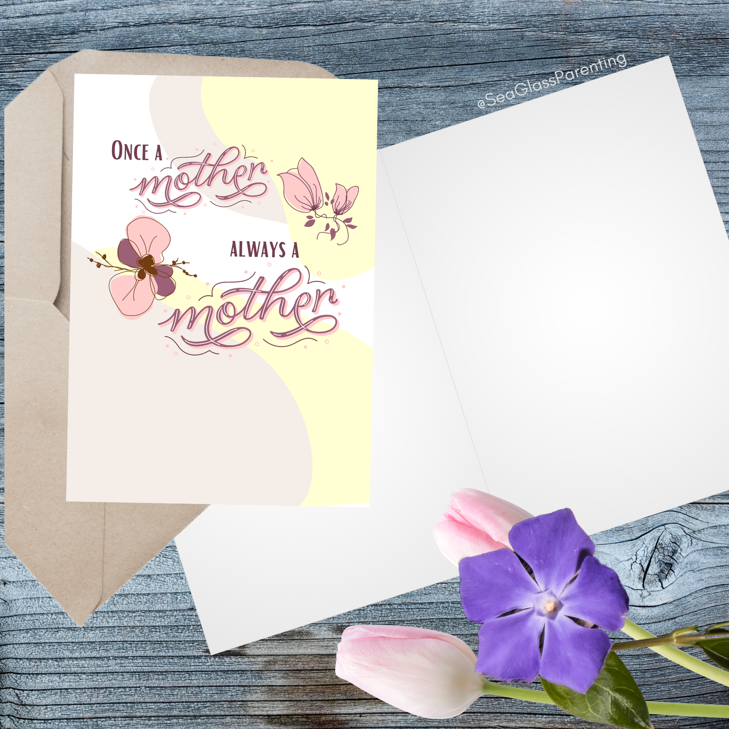 Once a Mother, Always a Mother (Blank inside)—Mothers Day (greeting card)