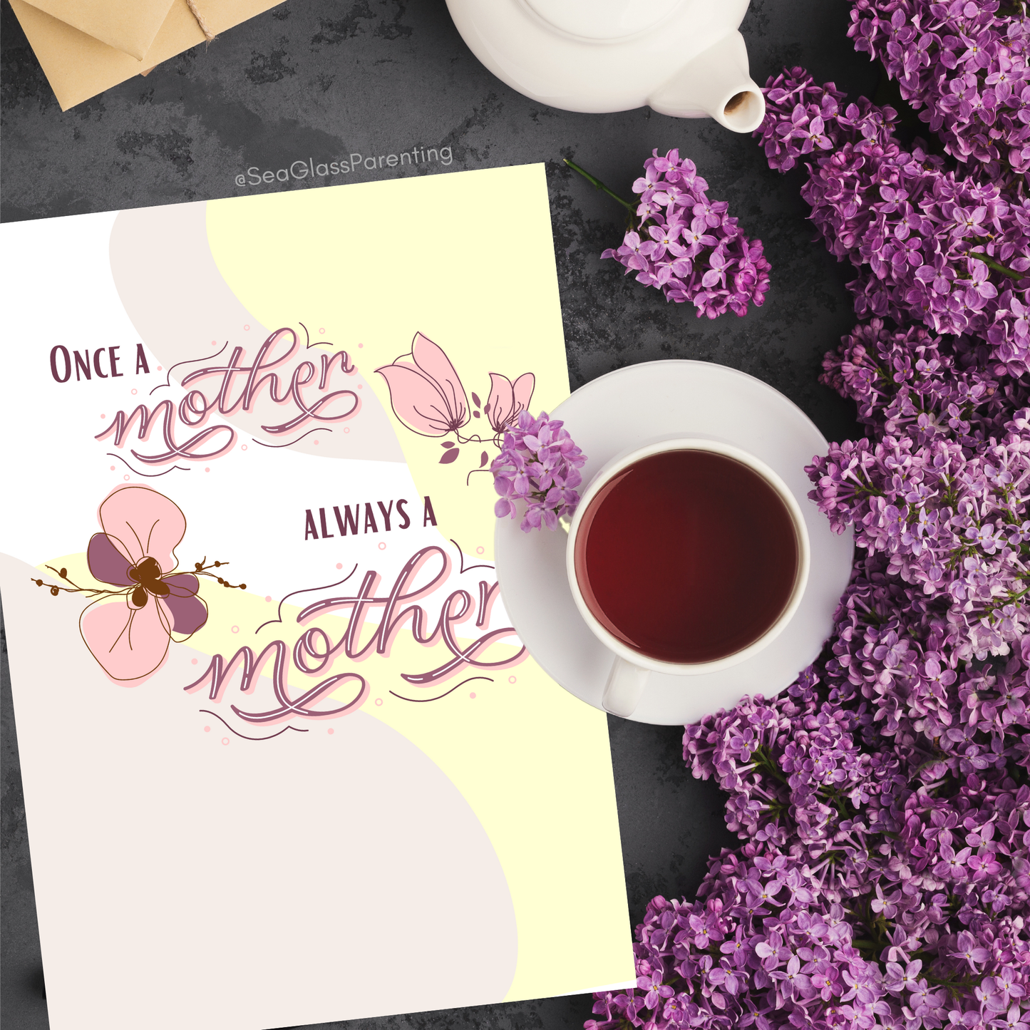 Once a Mother, Always a Mother (Blank inside)—Mothers Day (greeting card)