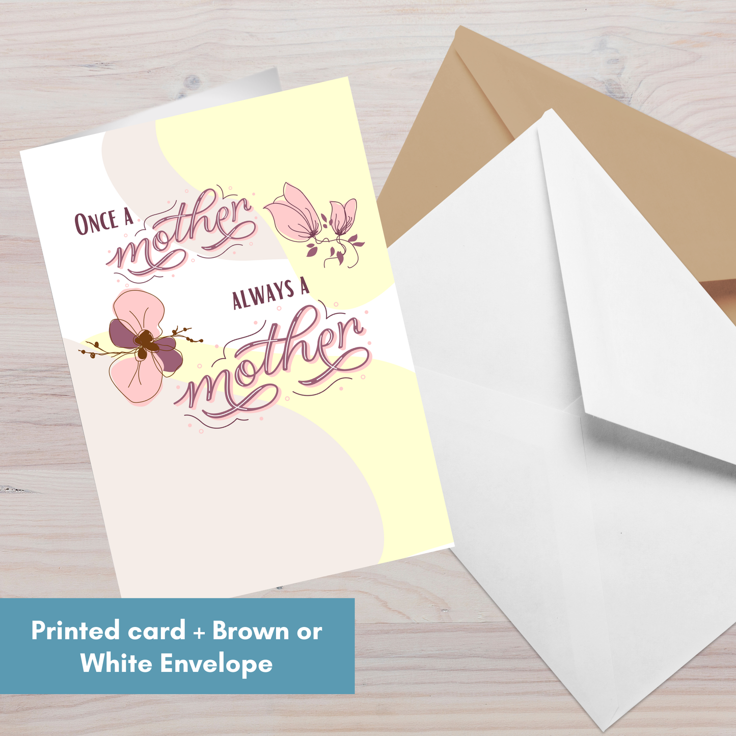 Once a Mother, Always a Mother (Blank inside)—Mothers Day (greeting card)