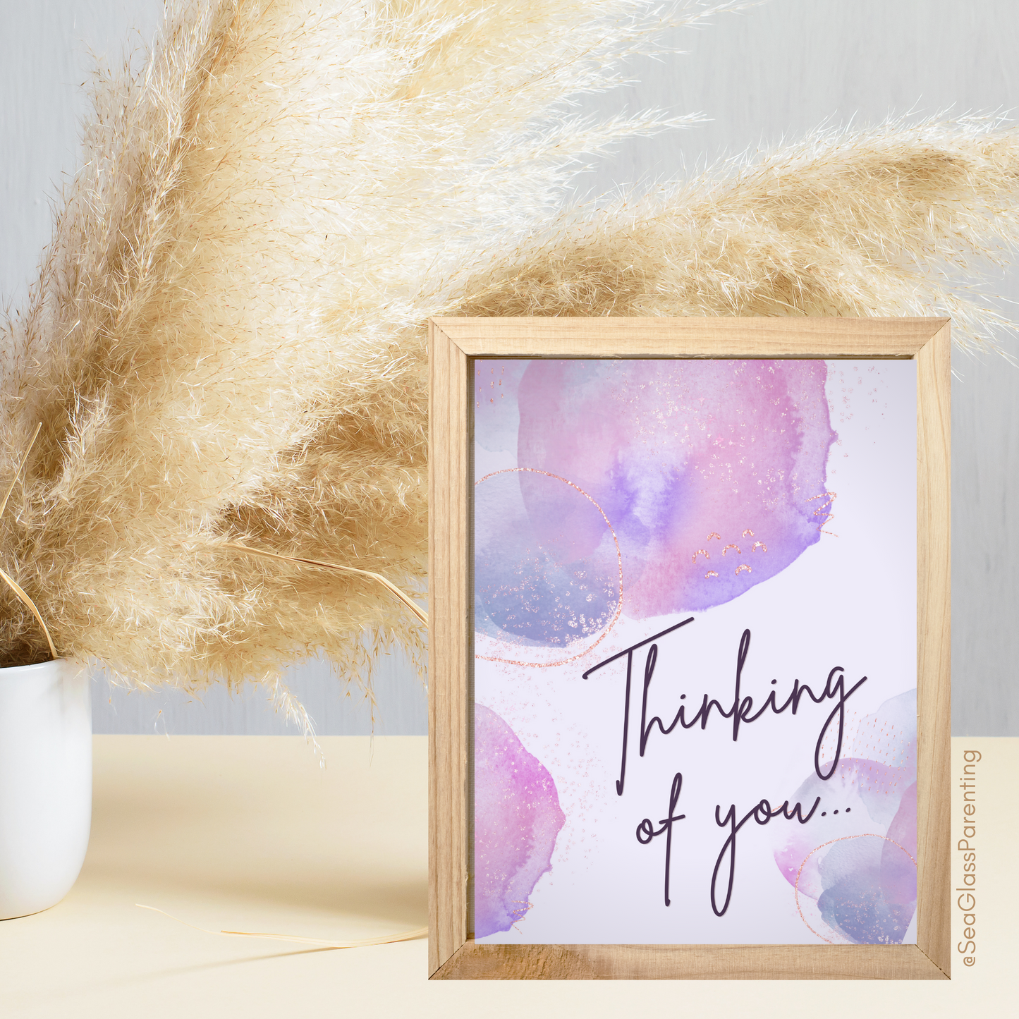 Thinking of you and holding you and your child in my heart—Sympathy and Remembrance (greeting card)