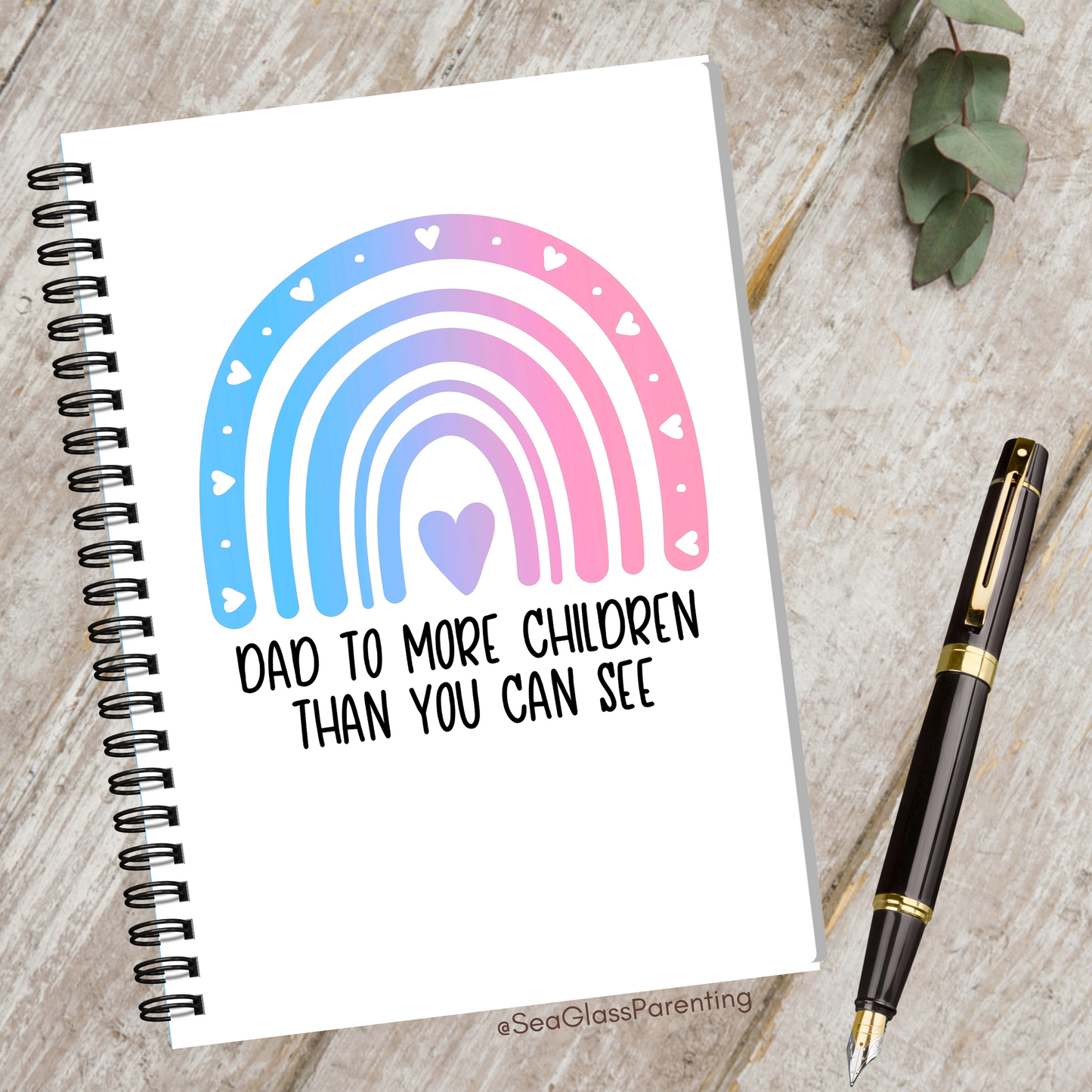 Mom/Dad to more children than you can see—Parenting After Loss (spiral journal notebook)