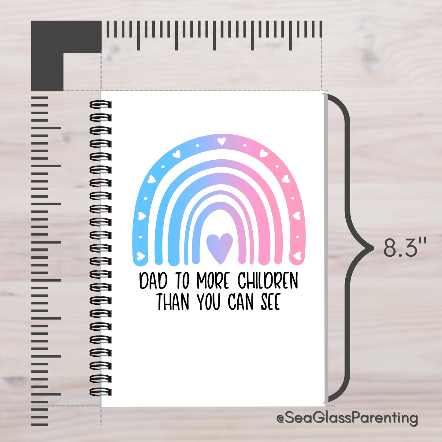 Mom/Dad to more children than you can see—Parenting After Loss (spiral journal notebook)