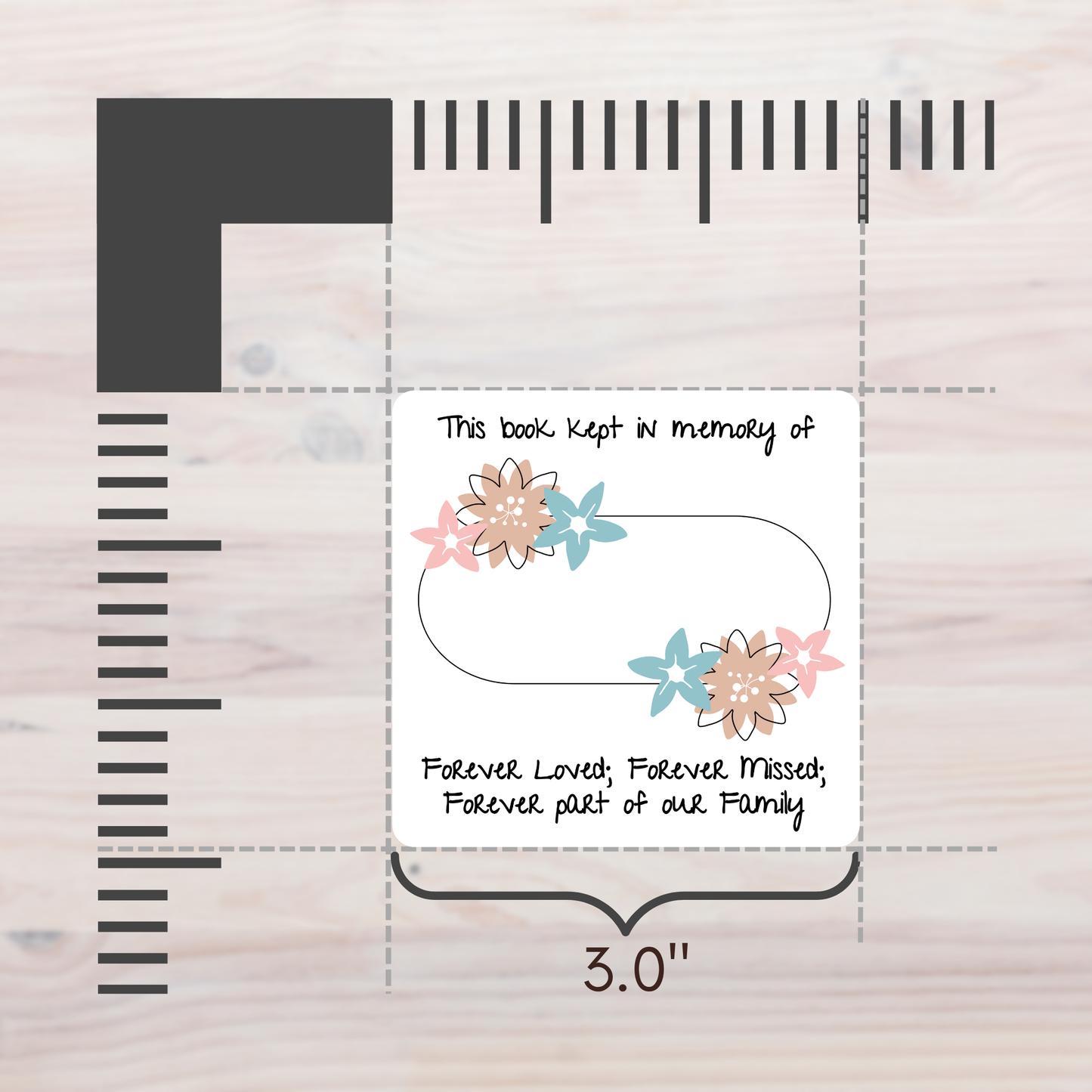 Baby loss memory book journal prompt stickers—Baby Loss Awareness and Remembrance (vinyl sticker sheets)