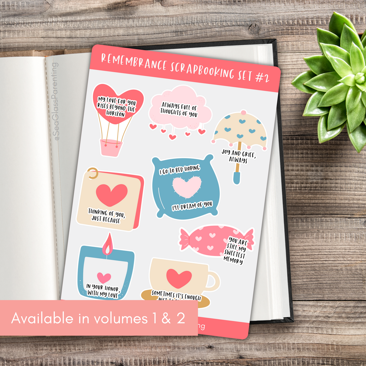 Remembrance scrapbooking set volume 2 (vinyl sticker sheet)