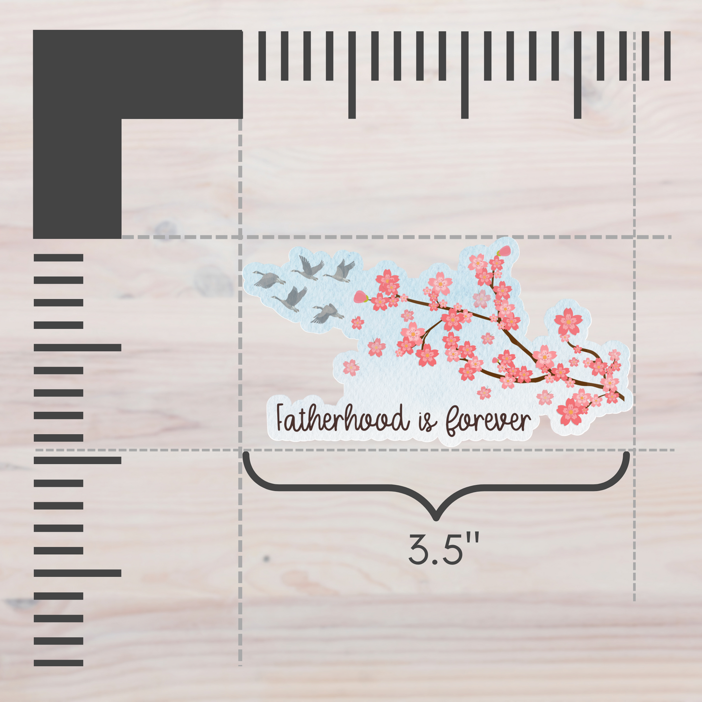 Cherry Blossoms Motherhood/Fatherhood is Forever—Baby Loss Remembrance (vinyl sticker)