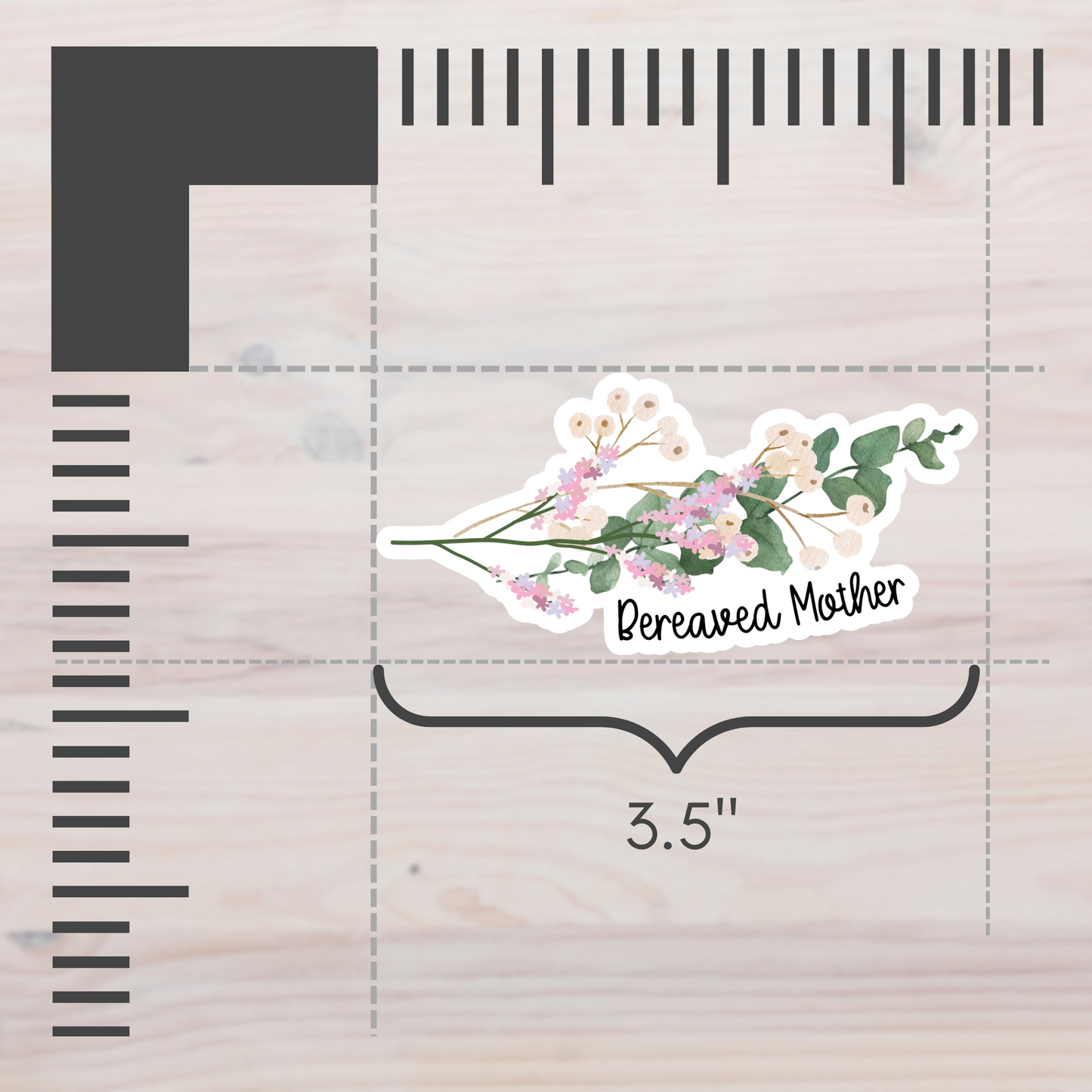 Floral Bouquet Motherhood/Fatherhood is Forever—Baby Loss Remembrance (vinyl sticker)