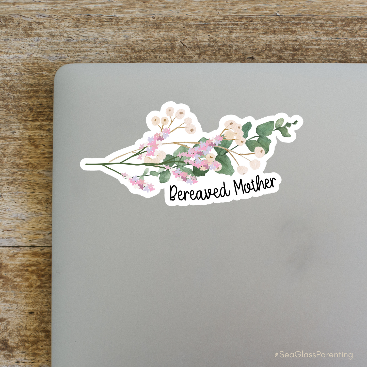 Floral Bouquet Motherhood/Fatherhood is Forever—Baby Loss Remembrance (vinyl sticker)