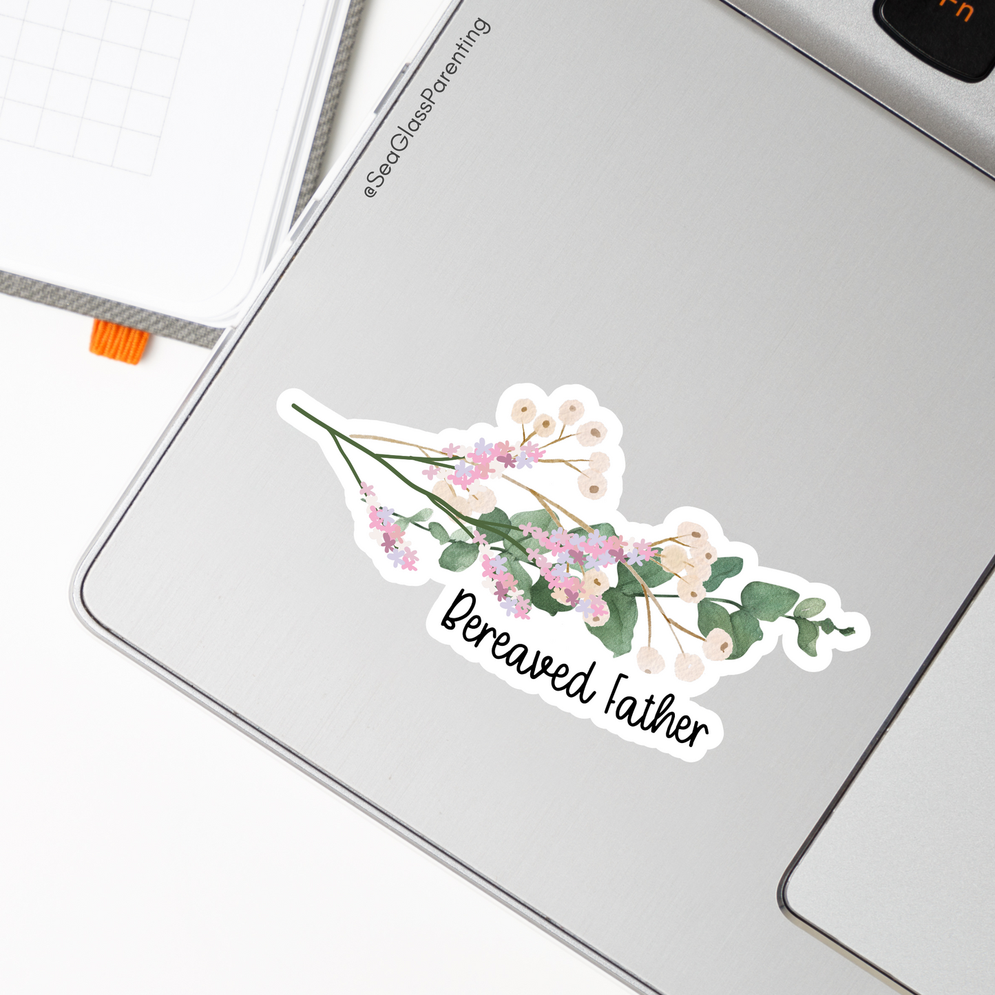 Floral Bouquet Motherhood/Fatherhood is Forever—Baby Loss Remembrance (vinyl sticker)