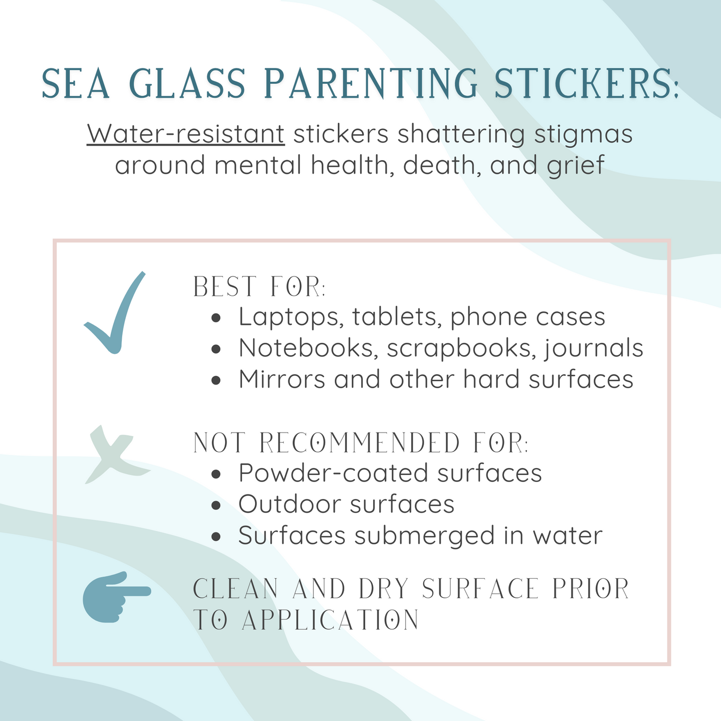 Grief is like a Never-Ending Exhaustion of the Soul—Baby Loss Remembrance (vinyl sticker)