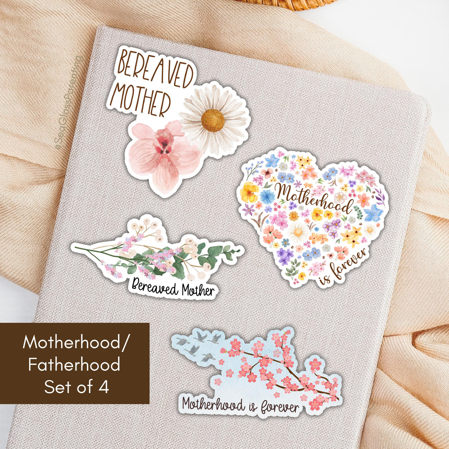 Motherhood/Fatherhood Sticker Set—I'm a Bereaved Parent (vinyl sticker set)