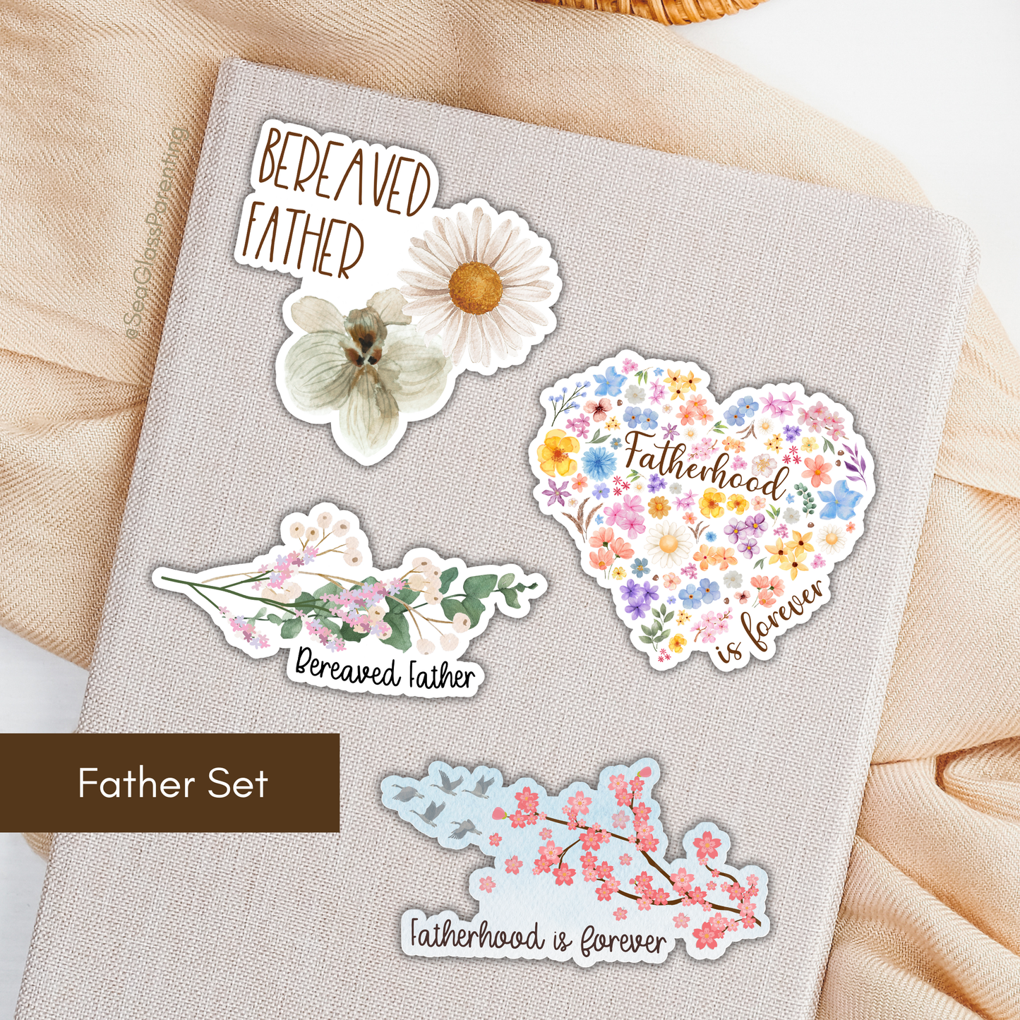 Motherhood/Fatherhood Sticker Set—I'm a Bereaved Parent (vinyl sticker set)