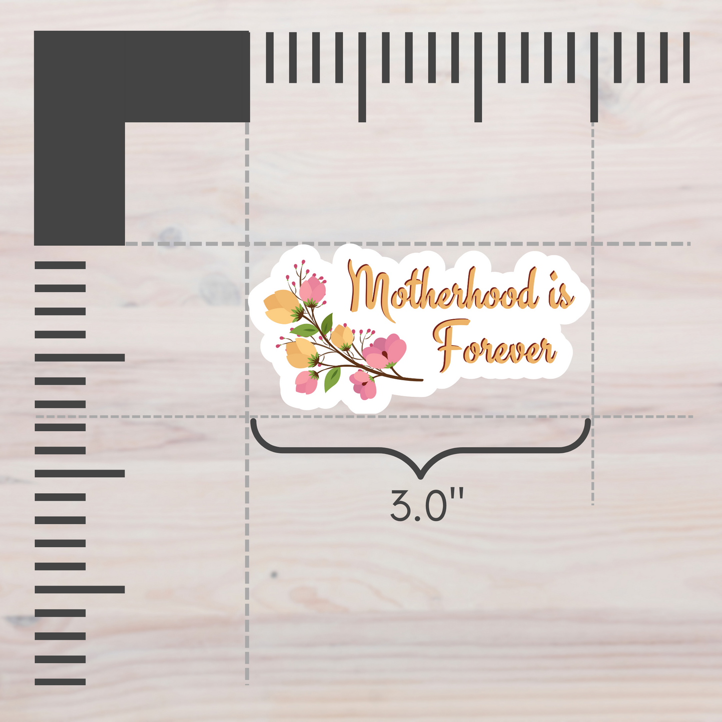 Motherhood is Forever—Bereaved Parenting (vinyl sticker)