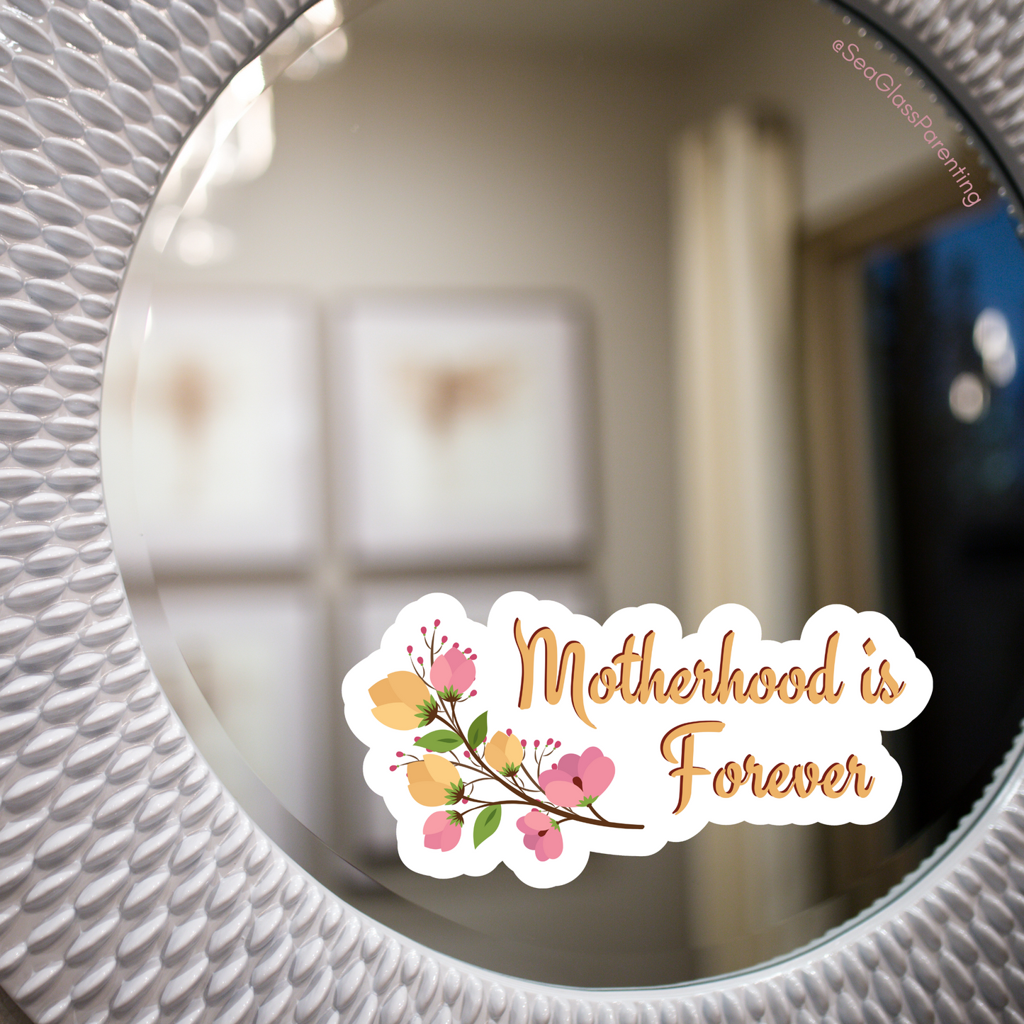 Motherhood is Forever—Bereaved Parenting (vinyl sticker)