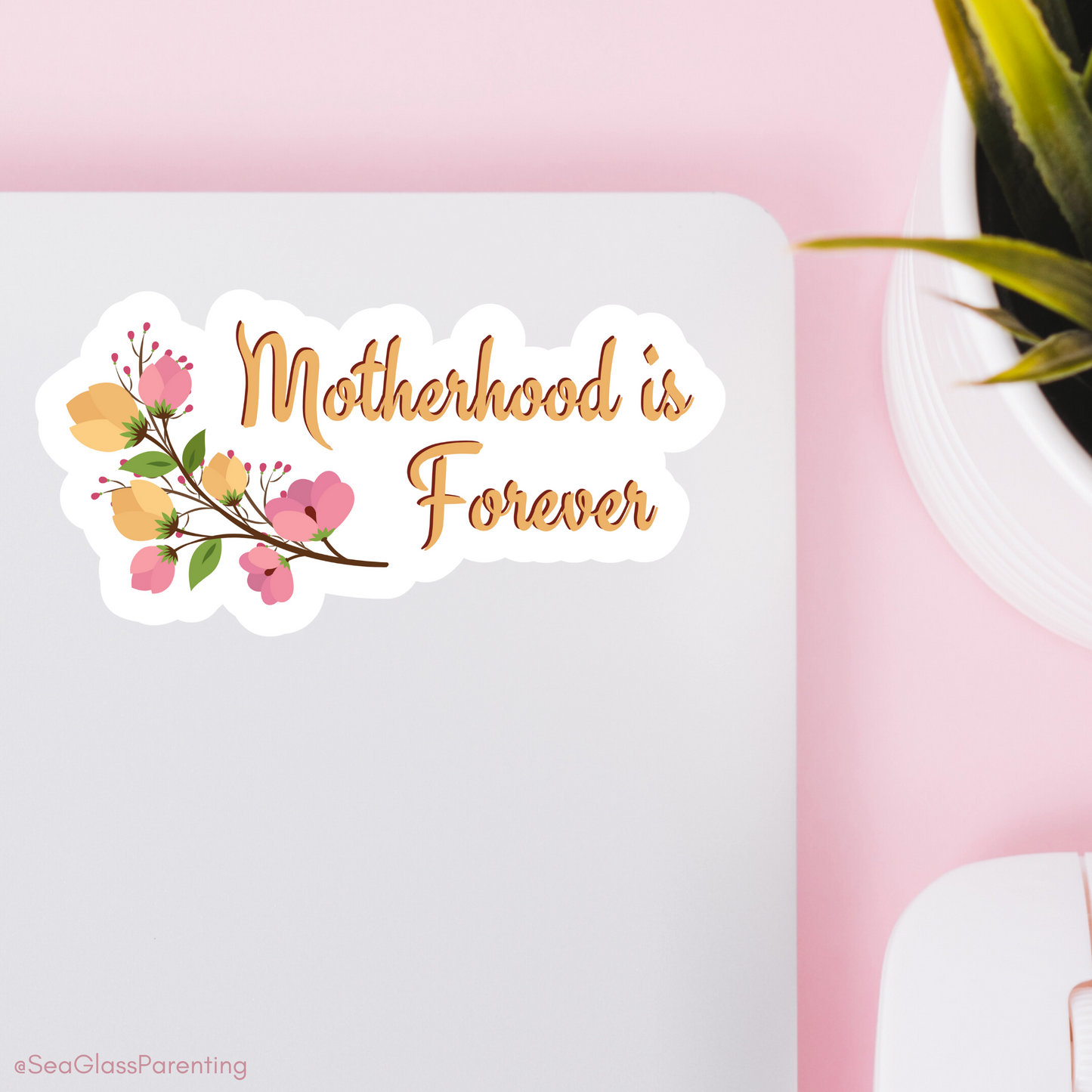 Motherhood is Forever—Bereaved Parenting (vinyl sticker)