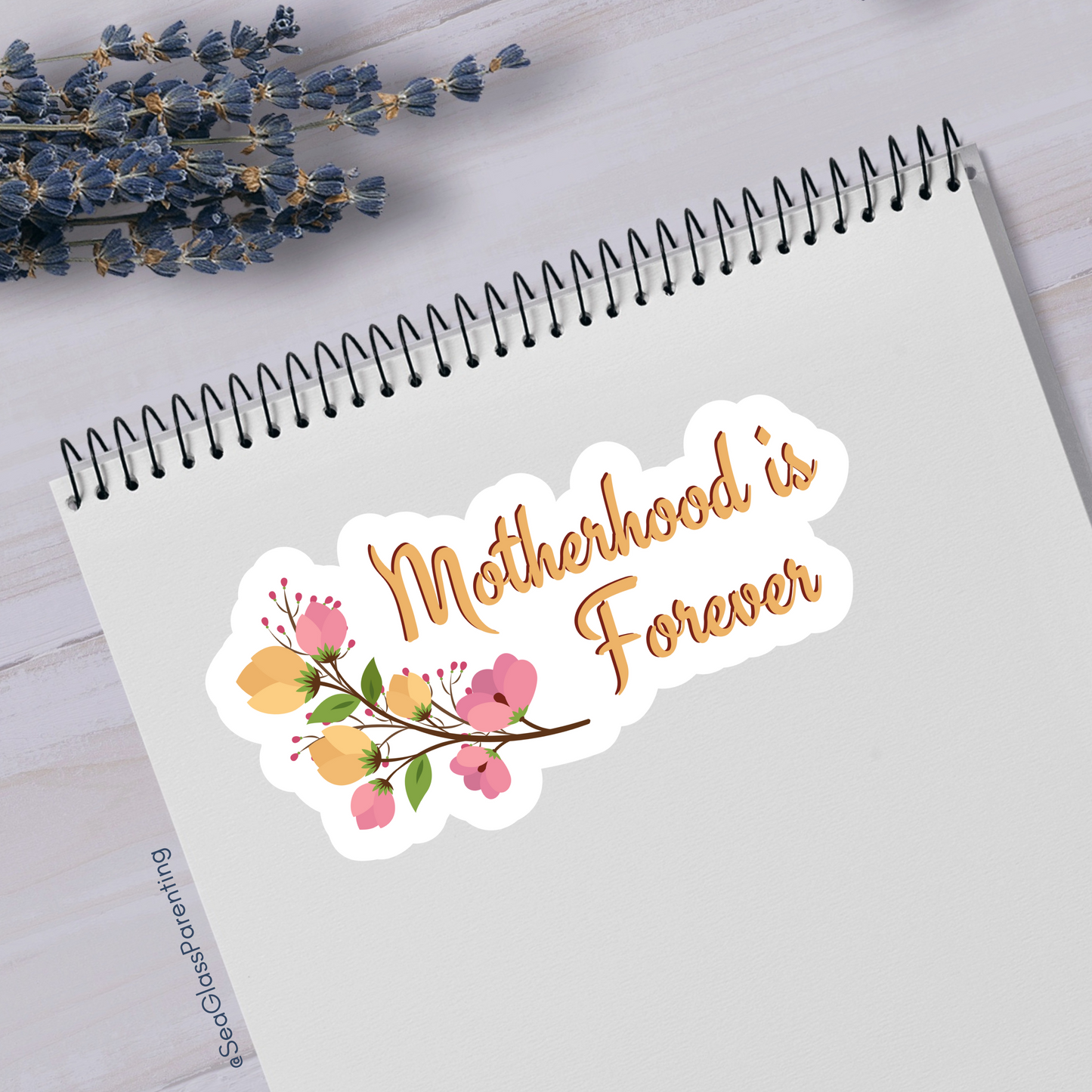 Motherhood is Forever—Bereaved Parenting (vinyl sticker)