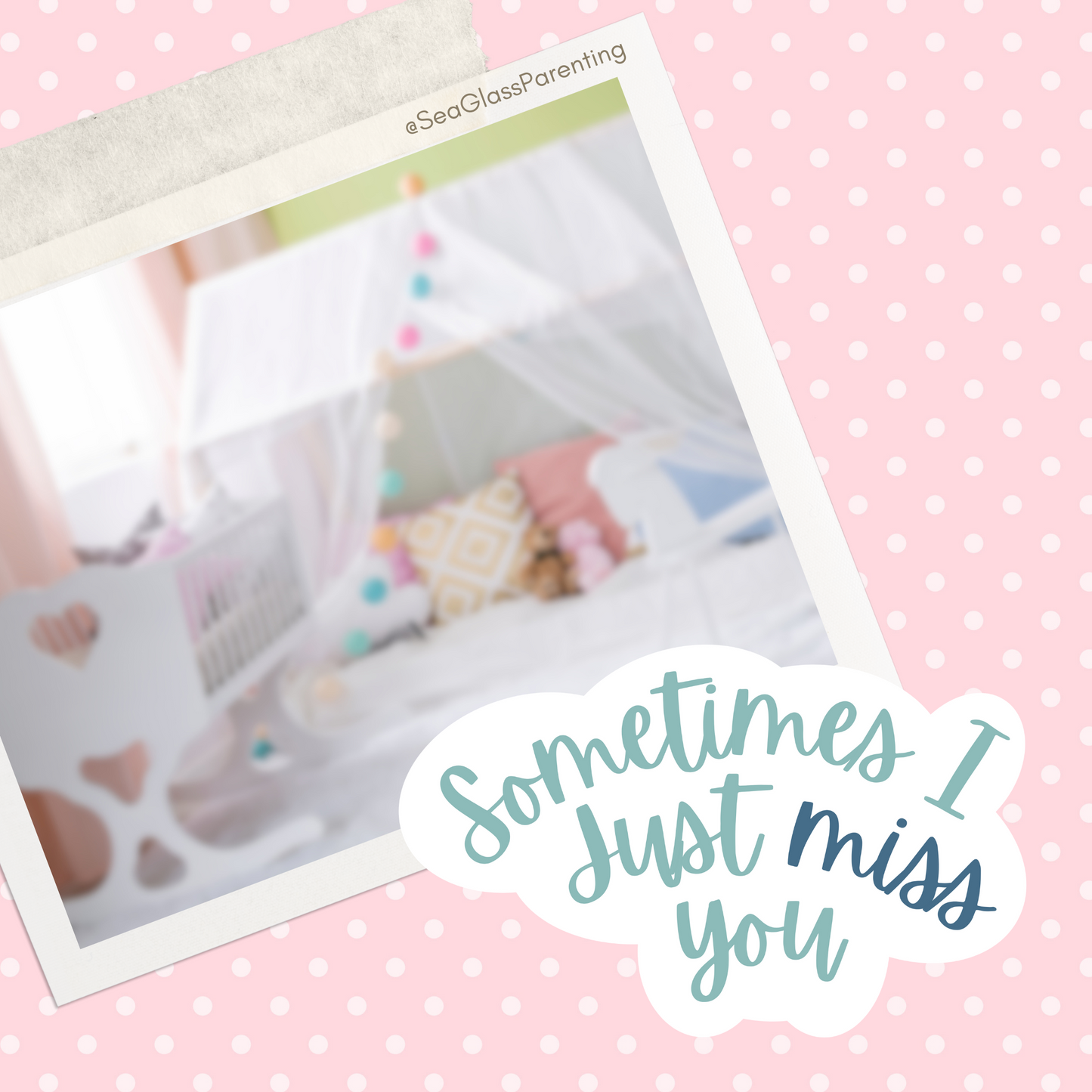 Sometimes I just *miss* you—Baby Loss Remembrance (vinyl sticker)